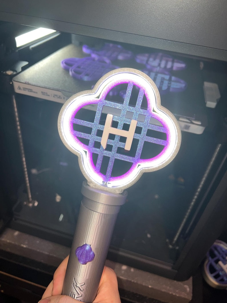 Hunter LED Light Stick Prop – 3D Printed Fan Art | K-Pop | Cosplay Piece