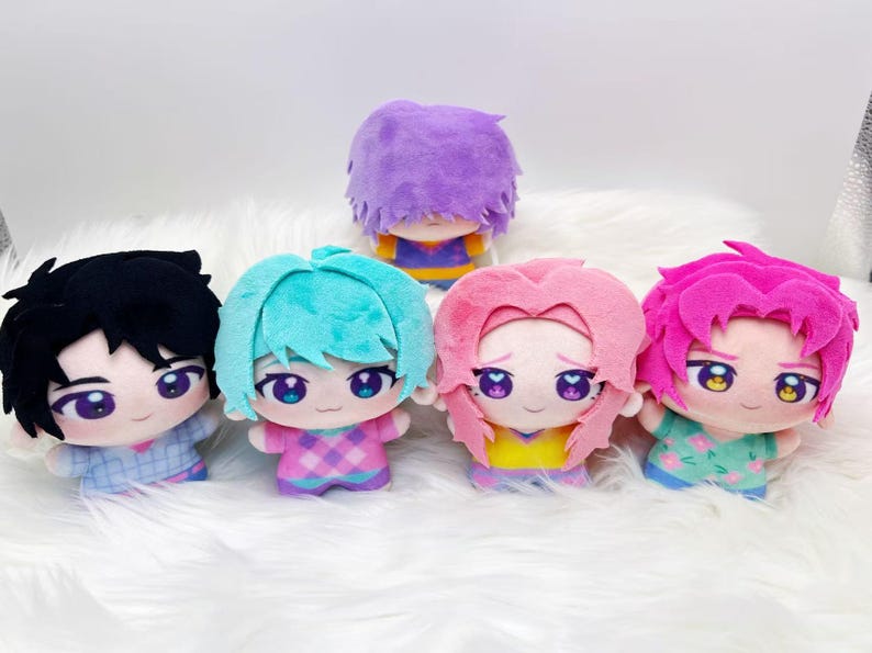 Kpop Demon Hunters-Saja Boys 10cm Plush, Saja Boys Doll,- Jinu, Abby, Baby, Mystery, Romance,Rumi,Zoey,Mira,Gift for Kpop Demon Hunters Fans