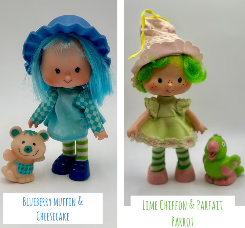 Vintage 1980s Strawberry Shortcake Full Set with Pets β Kenner Dolls Lot β Huckleberry, Blueberry, Cafe Ole + More β Rare HTF