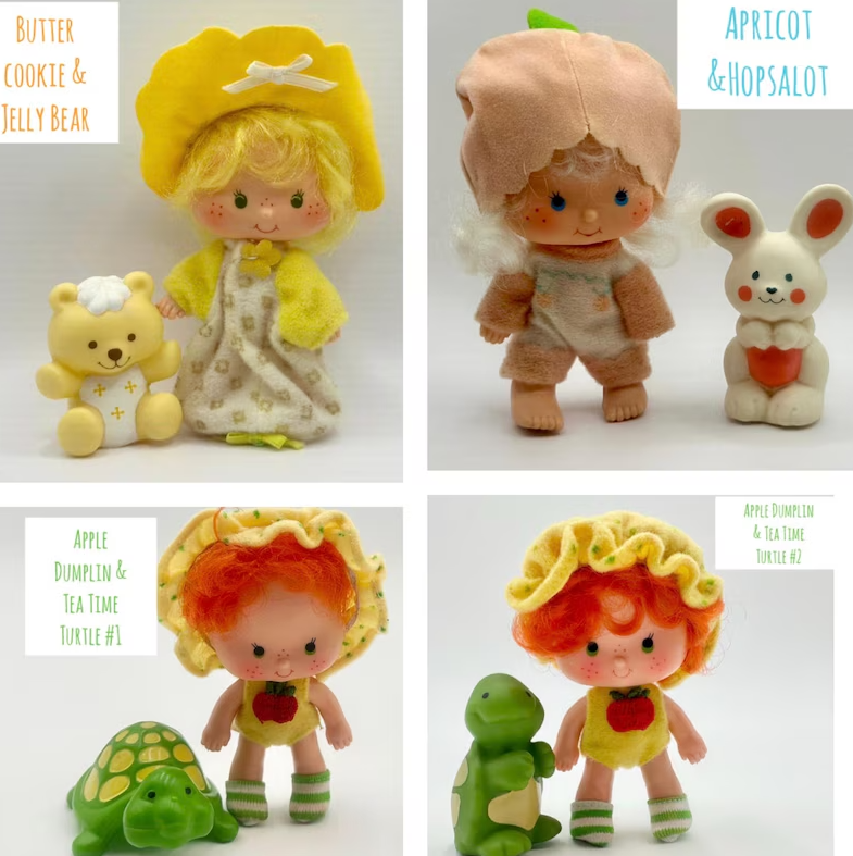 Vintage 1980s Strawberry Shortcake Full Set with Pets β Kenner Dolls Lot β Huckleberry, Blueberry, Cafe Ole + More β Rare HTF