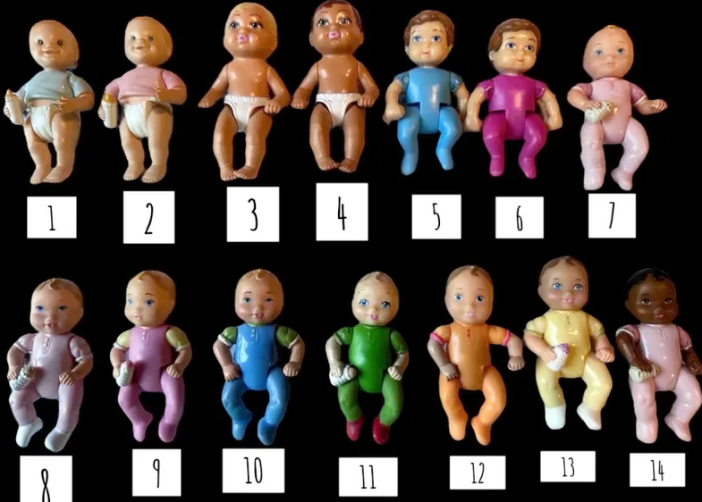 Vintage Fisher Price Loving Family & Barbie Babies β Toddlers Doll Lot β 65 Doll Full Set β Rare Mini Dolls β 90s/2000s Toys Collection