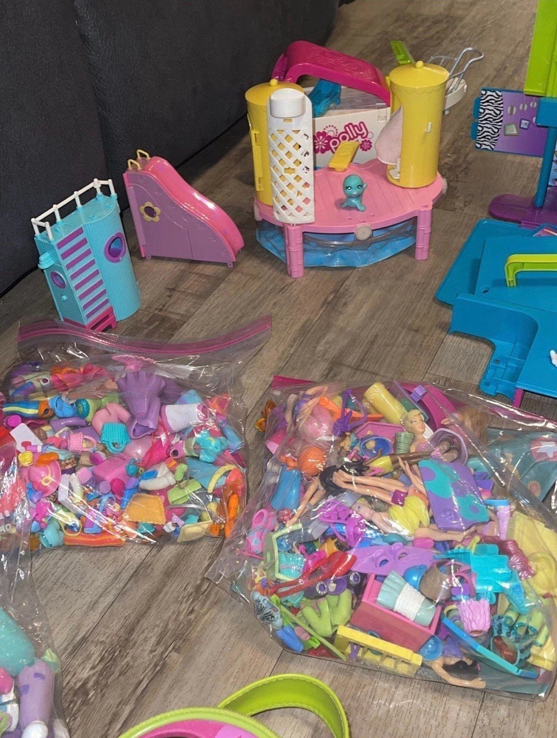 HUGE Vintage Polly Pocket Lot – Dolls, Play Sets, Clothing, Shoes, Accessories & Cars