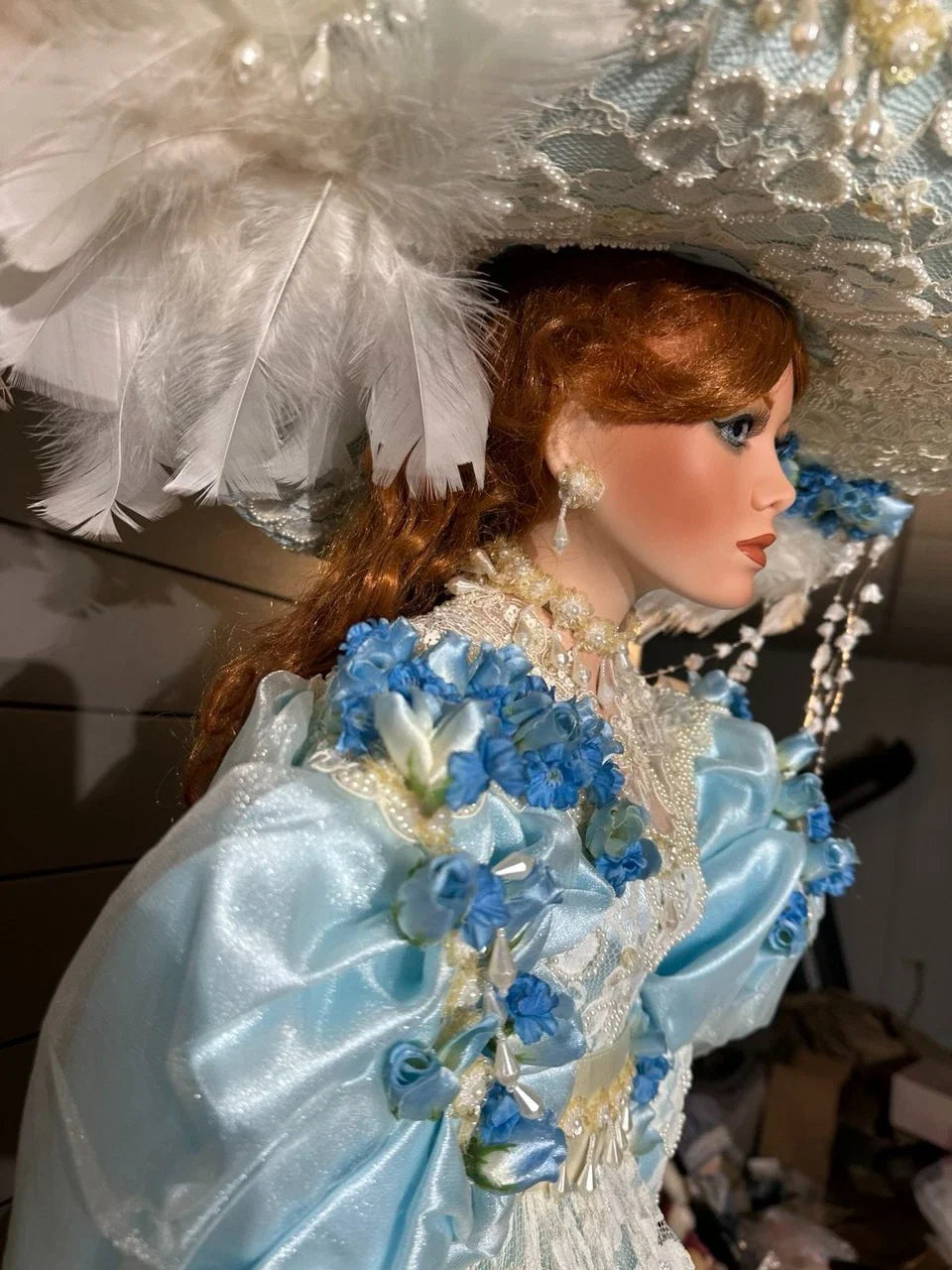 Large Porcelain Doll by Rustie - Chardonay - 42''