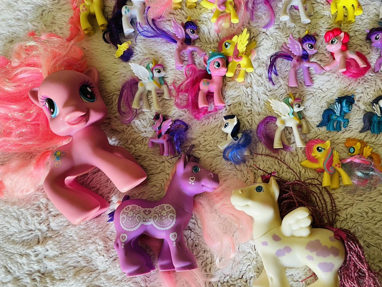 Huge collection of over 150 My Little Pony figures & plushies