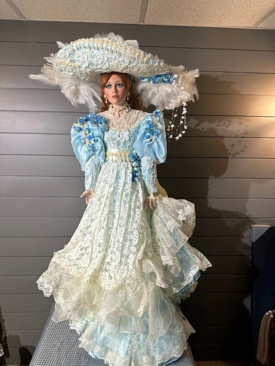 Large Porcelain Doll by Rustie - Chardonay - 42''