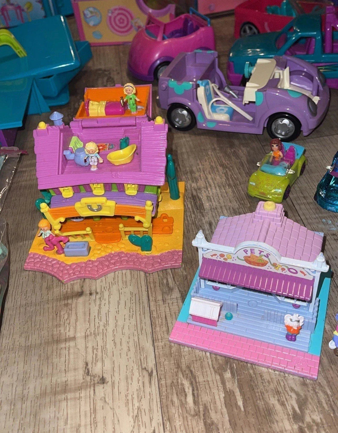 HUGE Vintage Polly Pocket Lot – Dolls, Play Sets, Clothing, Shoes, Accessories & Cars