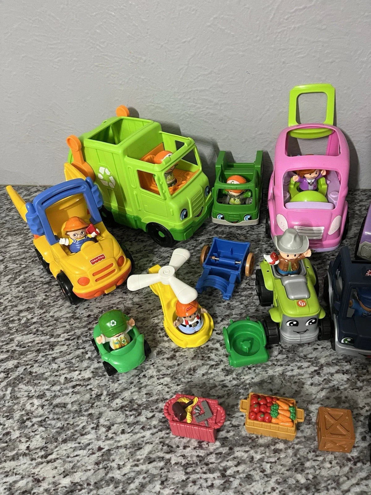 Huge Lot of 225 Fisher Price Little People Animals Disney Princess Barbie