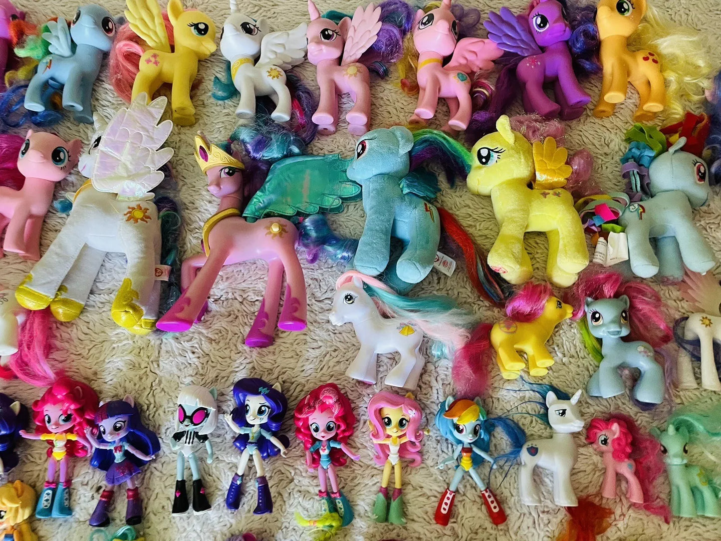 Huge collection of over 150 My Little Pony figures & plushies