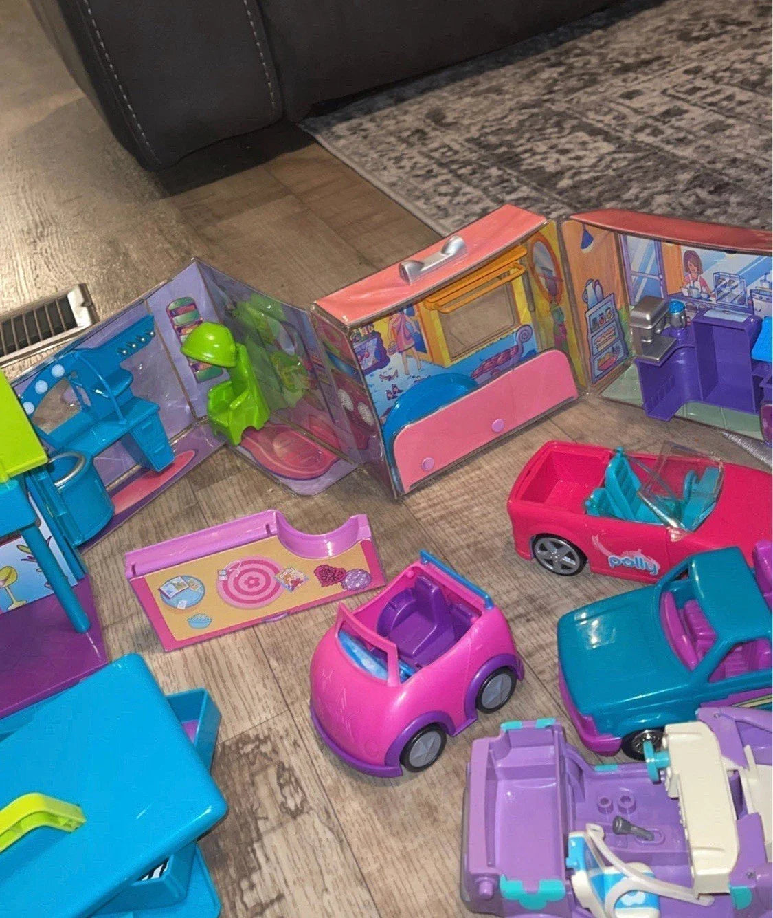 HUGE Vintage Polly Pocket Lot – Dolls, Play Sets, Clothing, Shoes, Accessories & Cars