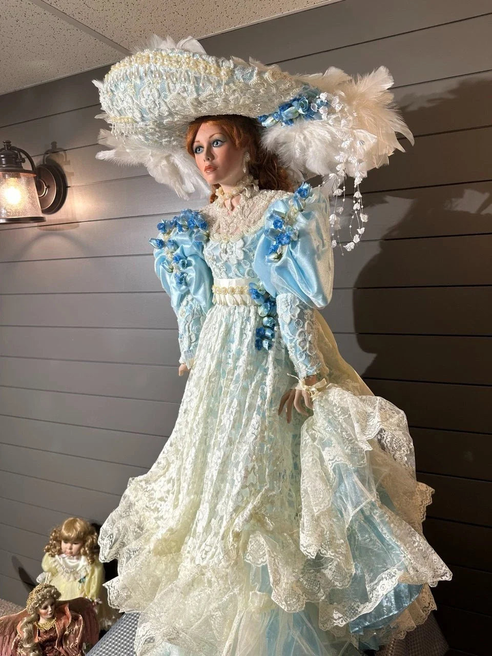 Large Porcelain Doll by Rustie - Chardonay - 42''