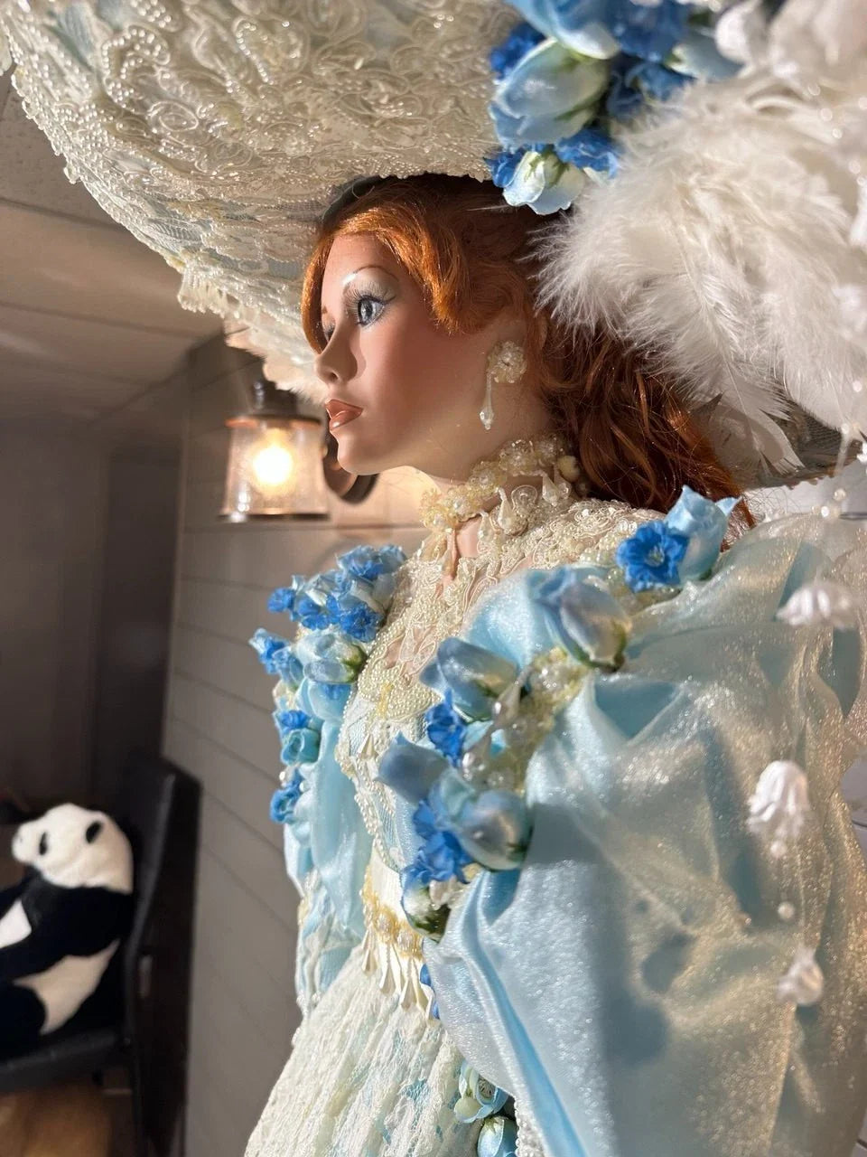 Large Porcelain Doll by Rustie - Chardonay - 42''