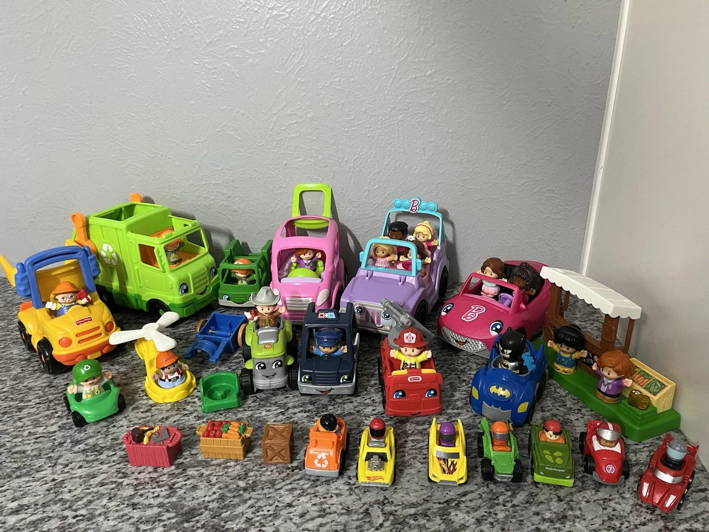 Huge Lot of 225 Fisher Price Little People Animals Disney Princess Barbie