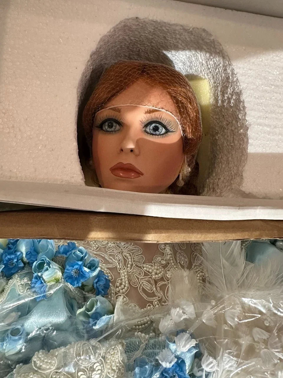 Large Porcelain Doll by Rustie - Chardonay - 42''