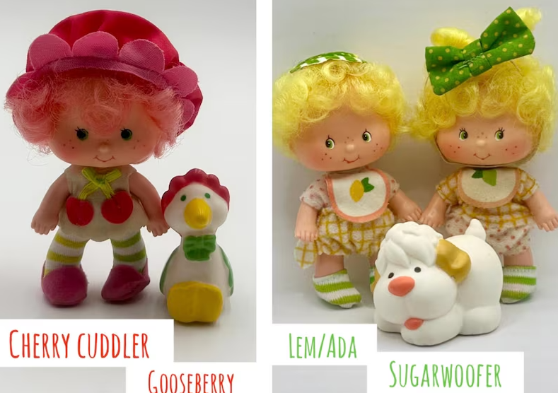 Vintage 1980s Strawberry Shortcake Full Set with Pets – Kenner Dolls Lot – Huckleberry, Blueberry, Cafe Ole + More – Rare HTF