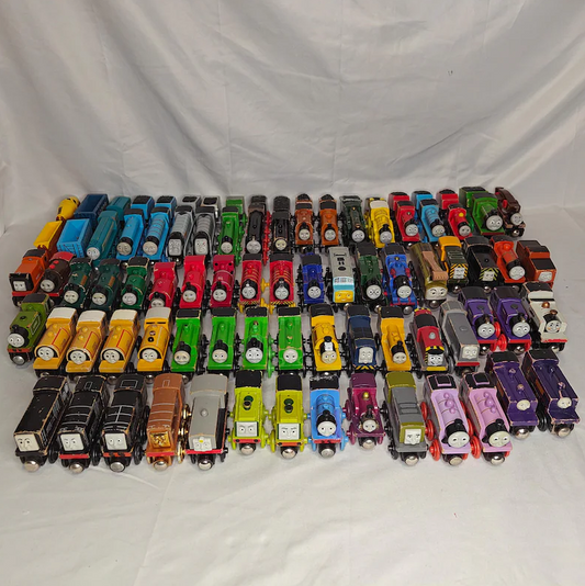 Full Set Thomas & Friends Wooden Railway Trains A–M – 13 Engines – Vintage Collectible Lot