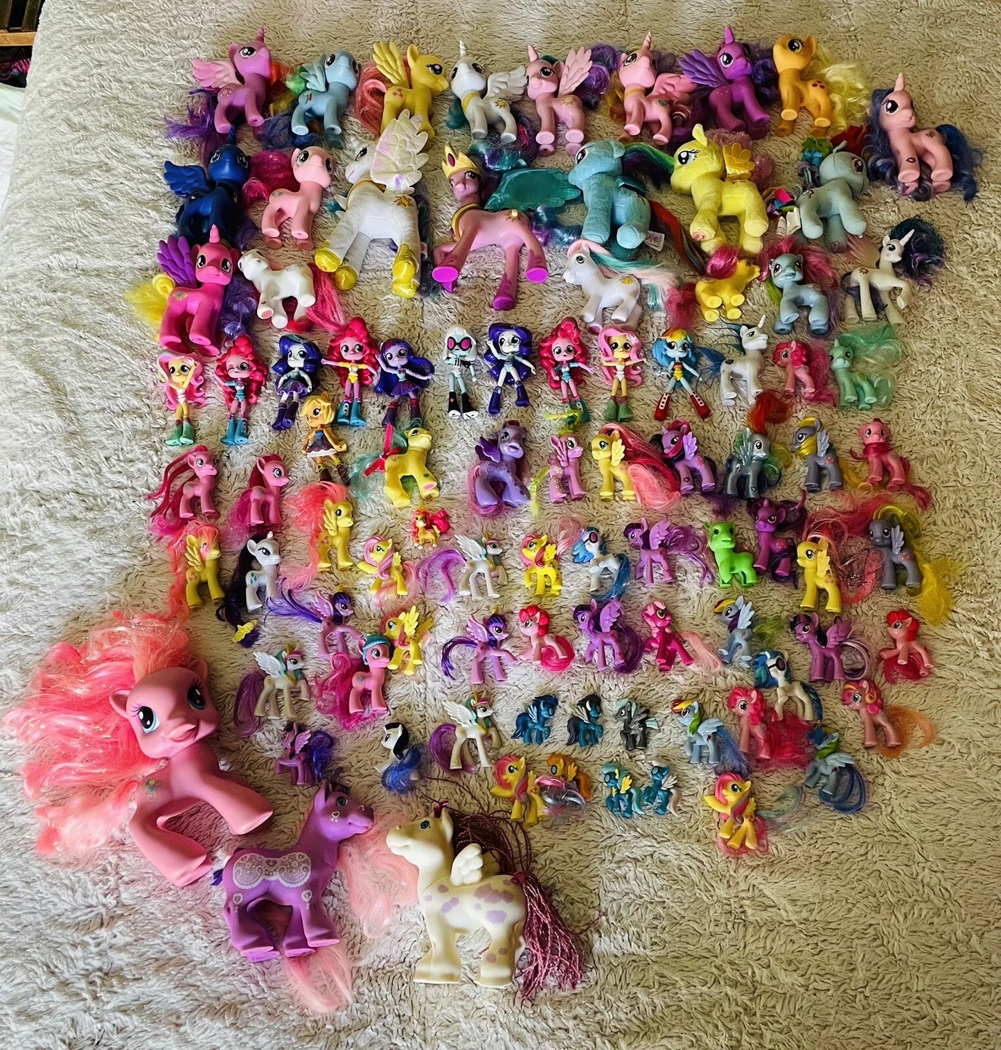Huge collection of over 150 My Little Pony figures & plushies