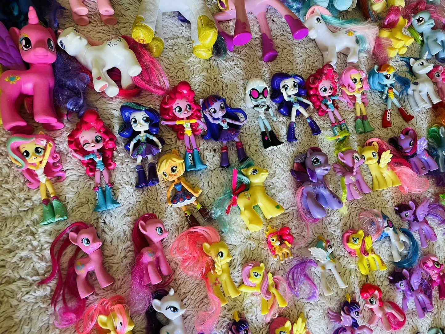 Huge collection of over 150 My Little Pony figures & plushies